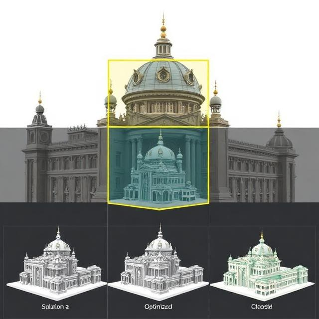 Az MI több ezer építészeti megoldást generál a bemeneti korlátok és a teljesítménycélok ( energiahatékonyság) alapján