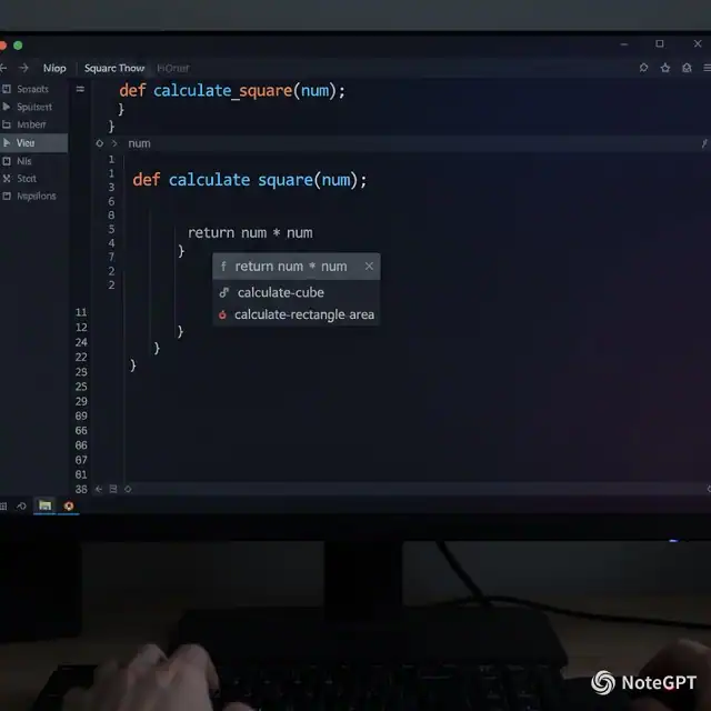 GitHub Copilot kódkiegészítés működés közben: Az MI valós időben tesz javaslatokat a programozó utasításai alapján